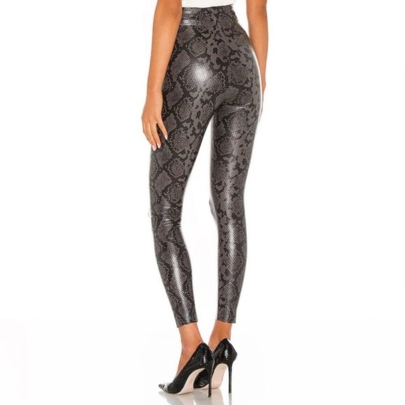 Commando Faux Leather Snake Print Leggings - Picture 3 of 5